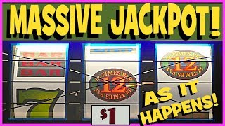 ★ JACKPOT AS IT HAPPENS ★ HANDPAY ★ 12 TIMES PAY Slot ★ Brent Slots ★ [upl. by Elaen]