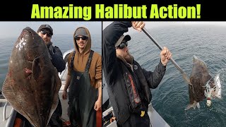 Amazing Halibut Action Alaskan Halibut Fishing  Petersburg Alaska SEPTEMBER 2021 [upl. by Lertnahs]