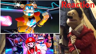 SMG4 Fnaf Freddys Spaghetteria Security Breach Reaction Puppet Reaction [upl. by Burrow]