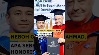 Sekarang tau kan apa sih gelar Doktor Honoris Causa raffiahmad honoriscausa doktor gelar [upl. by Dirtsa954]