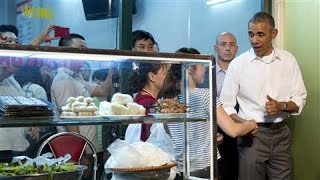 Obama Dines With Anthony Bourdain in Vietnam [upl. by Thorn]