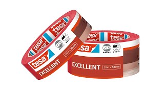 TESA® EXCELLENT PAINTERS TAPE 56546  WITHOUT RESIDUES [upl. by Mansoor]