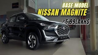 Nissan Magnite Base Model XE 2024 Review Features On Road Price [upl. by Moselle815]