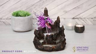 Purple Dragon LED Backflow Incense Cone Burner  Something Different Wholesale [upl. by Cohlier]