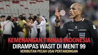 KEMENANGAN INDONESIA ATAS BAHRAIN DIRAMPAS WASIT DI MENIT 99 PEMAIN PROTES [upl. by Mcloughlin891]