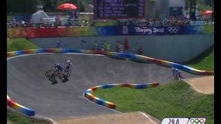 AnneCaroline Chausson Win Womens BMX Gold  Beijing 2008 Olympics [upl. by Bevus]