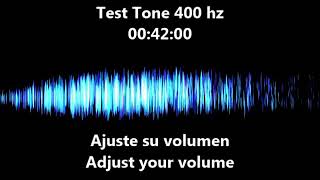 400 hz Test Tone  Audio frequency 400 hz [upl. by Harrison]