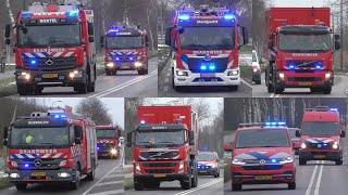 Grip 1 Zeer veel hulpdiensten uit diverse regios onderweg naar zeer grote brand in parkeergarage [upl. by Eremahs119]