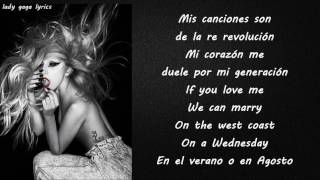 Lady Gaga  Americano Lyrics [upl. by Carothers951]