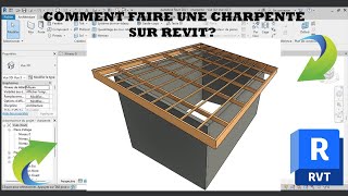 comment faire une charpente sur revit [upl. by Airekahs22]