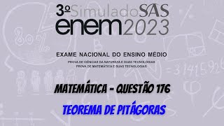 3º SAS ENEM 2023  Q 176 TEOREMA DE PITÁGORAS Um empreendimento imobiliário dispõe de dois tipos [upl. by Anidan]