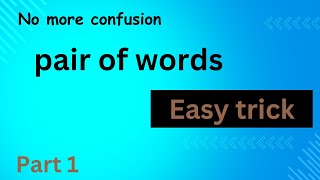 Confusing words in english with meaningConfusing words in english for competitive exams [upl. by Kenyon]