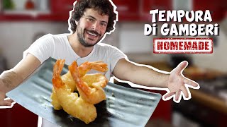 Tempura di gamberi facile e veloce  CUCINA BUTTATA  Guglielmo Scilla [upl. by Roosnam]