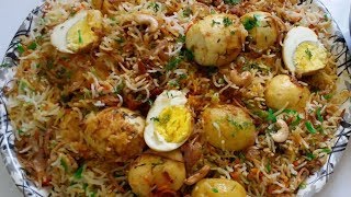 अंडा बिरयानी इस तरह बनाओगे तो स्वाद भूल ना पाओगे Egg Biryani Recipespicy easy restaurant style [upl. by Panthia140]