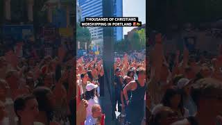 Jesus march in Portland religion gospel jesus jesussaves fyp christianity faith Jesusesaves [upl. by Alul]