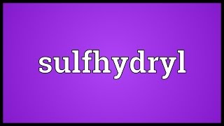 Sulfhydryl Meaning [upl. by Madelaine]