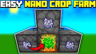 🦅 Minecraft Bedrock 120  Easy Nano Crop Farm Tutorial [upl. by Nare]