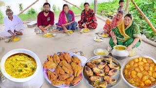 গোবিন্দভোগ চালের খিচুড়িইলিশ মাছ ভাজা আলুরদম আজ বাড়ির সবাই জমিয়ে খাওয়া দাওয়া করলামkhichuri recipe [upl. by Elauqsap]