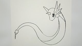 How to Draw Dragonair Pokemon  Dragonair Drawing  Sketch Drawing  Easy Sketches [upl. by Gareth]