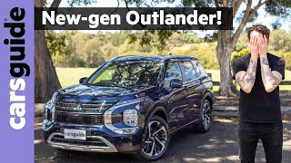 Mitsubishi Outlander 2022 review Allnew seven seater SUV tested in Australia  Toyota RAV4 beater [upl. by Pillsbury]