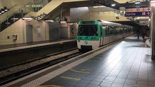 Métro 13 RATP  Prises de vues de deux MF77 à la Station AsnièresGennevilliersLes Courtilles [upl. by Raffin]