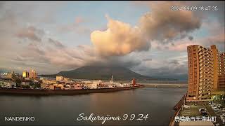 Sakurajima Volcano Timelapse  9924 [upl. by Idnahk]