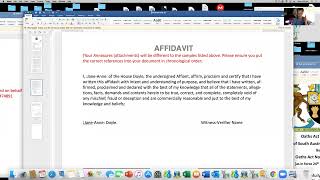 HOW TO WRITE AN AFFIDAVIT [upl. by Doris]