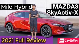 2021 Mazda 3 X20 Astina mild hybrid review  Australia [upl. by Anwahsar94]