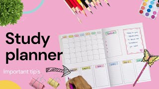 DIY Study Planner For Students Using Notebook   Sharing My Own Study Planner [upl. by Annecorinne259]