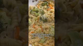 PASTA CON VEGETALES como le agrego proteínas receta saludableyrico ensaladas recetas salud [upl. by Nomzzaj]