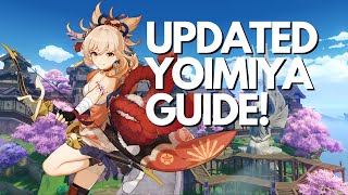 BEST SINGLE TARGET DPS Updated Yoimiya Guide  Genshin Impact [upl. by Llegna981]