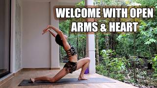 Inviting a Painless Period  50 minute Womb Healing yoga class for before your flow starts [upl. by Maillil]