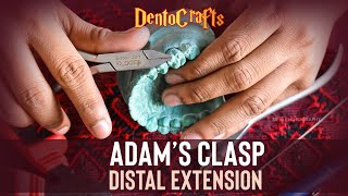 DIY EASILY ADAMS CLASP WITH DISTAL EXTENSION  PRECLINICAL ORTHODONTICS  DENTISTRY [upl. by Anatnahs]