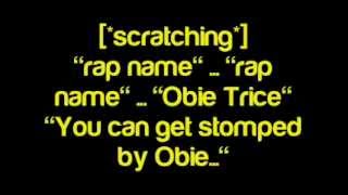 Obie Trice  Rap Name  Lyrics [upl. by Nekcarb]