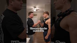 Gym Bros keep each other locked in😤 youtubeshorts youtubeviral fitness skits gymbro [upl. by Ramsey]