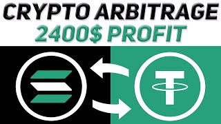 Crypto Arbitrage  How To Earn Money On Solana  Arbitrage Trading  Profit 2400 [upl. by Adikam6]