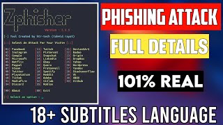 What is phishing attack  Zphisher  termux amp kali linux  learn basic to advanced in one video 🤯🤯 [upl. by Lamej]