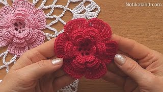 CROCHET doily Crochet flower Tutorial Part 1 [upl. by Elisabeth]