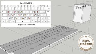 Projektowanie stolarskie  niuanse Program Sketchup  podstawowe funkcje i skróty klawiaturowe [upl. by Botzow]