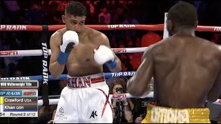 Terence Crawford v Amir Khan  Fight Highlights [upl. by Ahtekal911]