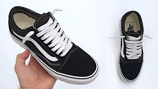 HOW TO LOOSELY LACE VANS OLD SKOOLS FOR LONG LACES [upl. by Chilt111]