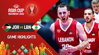 Lebanon 🇱🇧  Philippines 🇵🇭  Basketball Full Game  FIBAASIACUP 2022 [upl. by Yenffad]