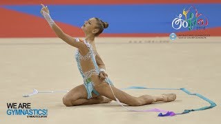 2018 Rhythmic Worlds Sofia BUL – HIGHLIGHTS  ClubsRibbon Finals  We Are Gymnastics [upl. by Kaiulani]