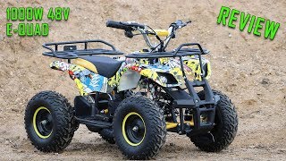 Full Review Video of 1000W 48V Kids Electric Quad Bike Torino from Nitro Motors [upl. by Llirrem]