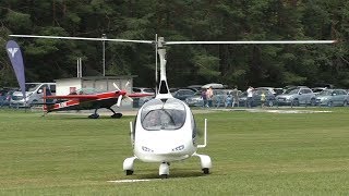 Gyrocoptair AutoGyro Cavalon takeoff and landing at Airfield Ferlach  DMCAV [upl. by Ahtelra]