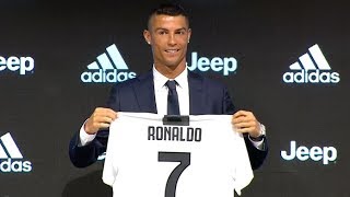 Cristiano Ronaldo approda alla Juventus  Servizio Sport Mediaset 17072018 [upl. by Rosalinda]