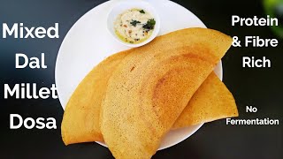 Foxtail Millet Dosa  No Fermentation  Weight Loss Glutenfree Millet Recipes  Culinary Aromas [upl. by Ariday453]