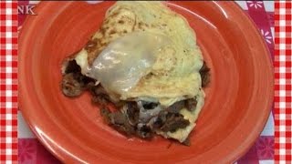 Philly Cheesesteak Omelette Leftover Makeover  Noreens Kitchen [upl. by Lerred541]