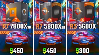 RYZEN 7800X3D vs RYZEN 5800X3D vs RYZEN 5600X  Test in 6 Games [upl. by Benisch]