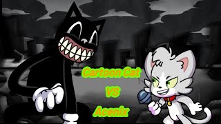 Carton Cat VS Acenix Reruns  Friday Night Funkin vs Cartoon Cat [upl. by Blayne]